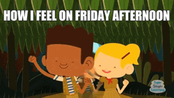 How I Feel On Happy Friday Jr Afternoon GIF