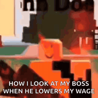 How I Look At My Boss When He Lowers My Wage Cartoon Character GIF