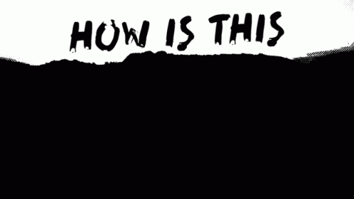 How Is This Paradise Written On A Black Background GIF