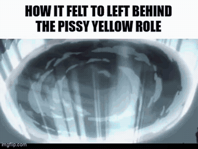 How It Felt To Left Behind The Pissy Yellow Role Is Shown In A Meme . GIF