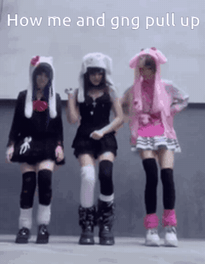 How Me And GNG Pull Up Three Girls GIF