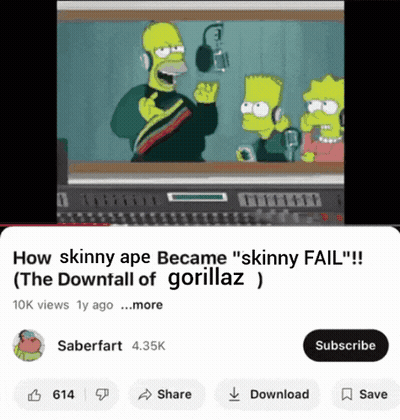 How Skinny Ape Became " Skinny Fail " !!! ( The Downfall Of Gorillaz ) GIF