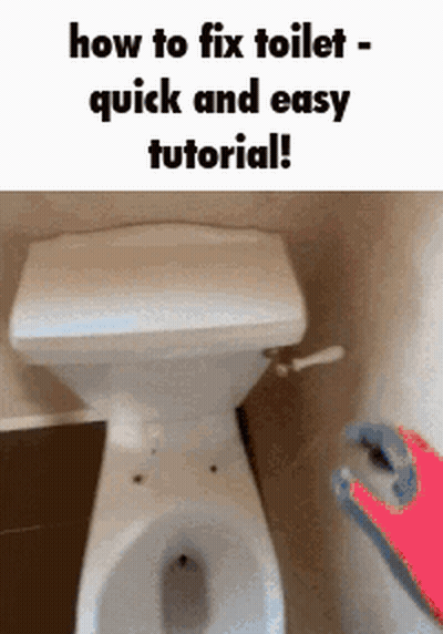 How To Fix Toilet Quick And Easy Tutorial GIF