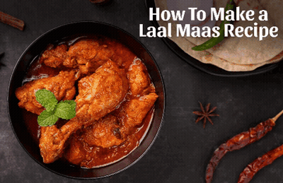 How To Make A Laal Maas Recipe With A Bowl Of Food GIF
