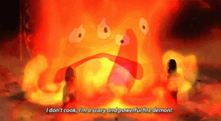 Howl's Moving Castle Calcifer Threatening GIF
