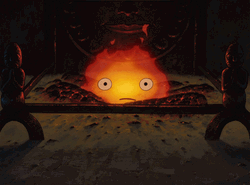 Howl's Moving Castle Flaming Calcifer GIF