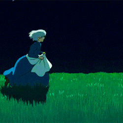 Howl's Moving Castle Sophie Falling Stars GIF