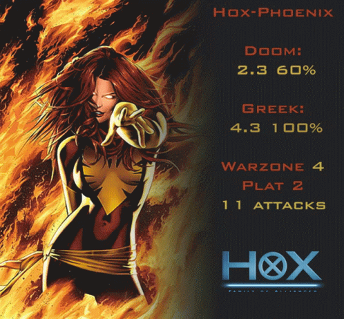 Hox-Phoenix Poster Woman In Fire Suit GIF