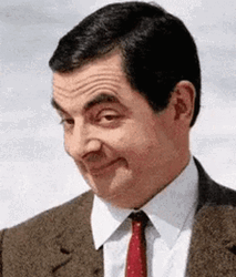 Hubba Hubba Mr Bean Sinister Smirk GIF