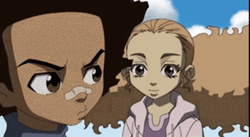 Huey Freeman Annoyed By Girl GIF