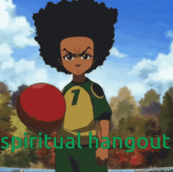 Huey Freeman Holding A Ball GIF