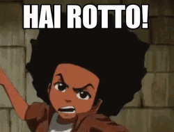 Huey Freeman Slaps GIF