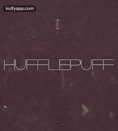 Hufflepuff On Brown Background GIF