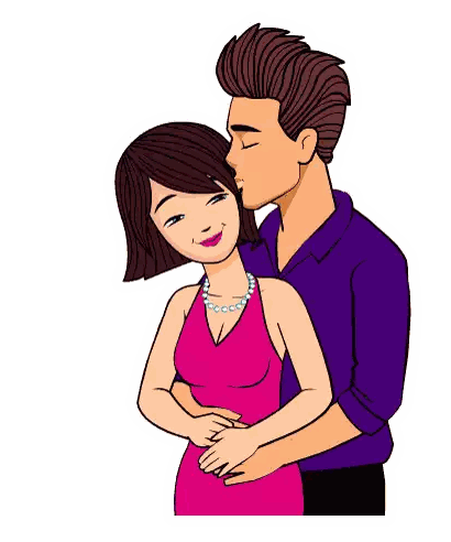 Hug Back Sticker