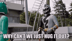 Hug It Out Power Rangers