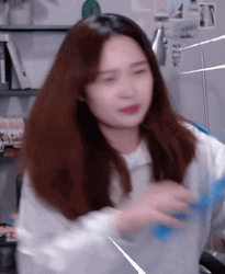 Huge Blue Glasses GIF