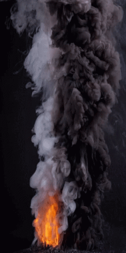 Huge Heavy Dark Smoke Signals GIF
