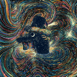 Hugging Couple Abstract Art Amor GIF