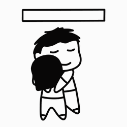 Hugging Oxytocin Couple Cartoon GIF