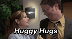 Huggy Hugs Dwight The Office Meme GIF