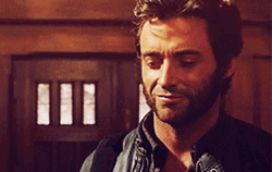Hugh Jackman Logan Half Bake Smile GIF