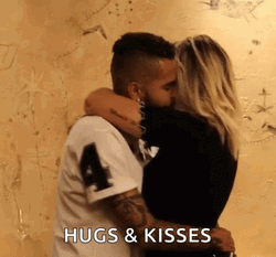 Hugs And Kisses Dancing Couple GIF