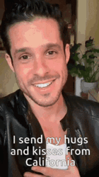 Hugs And Kisses From California GIF