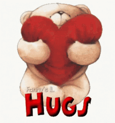 Hugs Love Cute Bear Squeezing Heart GIF