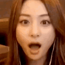 Huh Yun-Jin Cute Surprised Face GIF