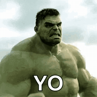 Hulk Angry Saying Yo GIF