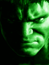 Hulk Face Turning Violet GIF