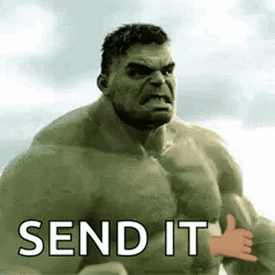 Hulk Giving Thumbs Up Send It GIF