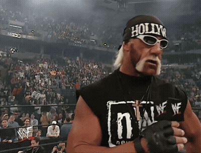 Hulk Hogan Headband Says Hollywood GIF