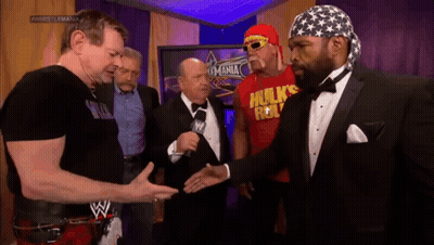 Hulk Hogan In Red Shirt Saying Hulk Hogan GIF