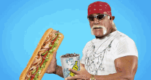Hulk Hogan Waving Sandwich