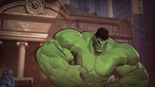 Hulk Standing In Front Of Building GIF