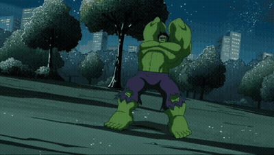 Hulk Standing On Street GIF