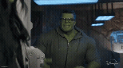 Hulk With Glasses Thumbs Up Disney+ GIF