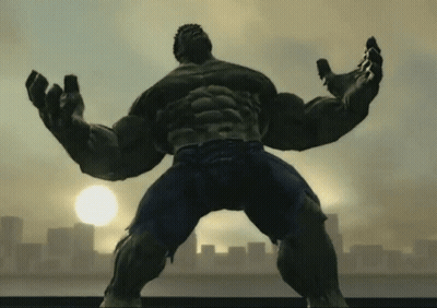 Hulk With Outstretched Arms GIF