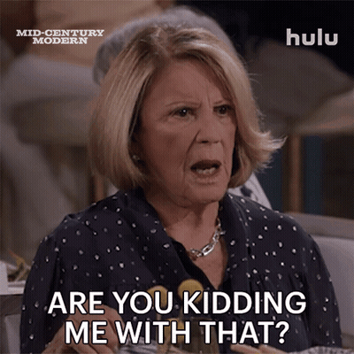 Hulu Ad Woman Says Are You Kidding Me GIF