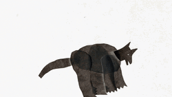 Human Turning To Werewolf Animated Sketch GIF
