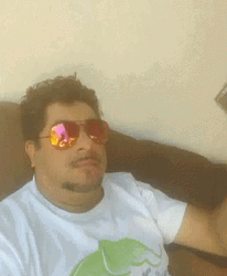 Humidity Man Using Hand As Fan GIF