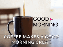 Humor Good Morning Tuesday Coffee Makes Good GIF