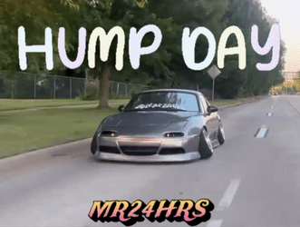Hump Day Wednesday Mazda Miata GIF