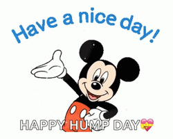Hump Day Wednesday Mickey Mouse GIF