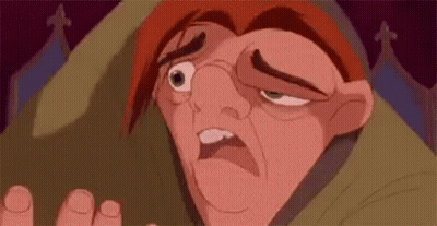 Hunchback Of Notre Dame Surprised Close Up GIF