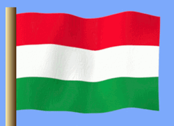 Hungary Flag On Pole