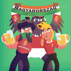 Hungary Magyarorszag Cartoon