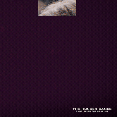 Hunger Games Poster Girl With Long Blonde Hair GIF