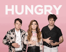 Hungry Hippo Friends Rubbing Tummies GIF